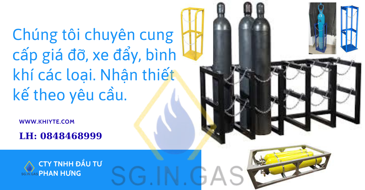 giá đỡ bình khí