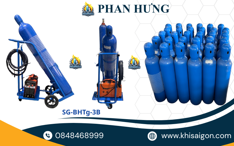 Tổng Hợp Các Mẫu Xe Đẩy Bình Khí Oxy, Argon, Nitơ, CO2, Gió Đá Giá Tốt Nhất (1)