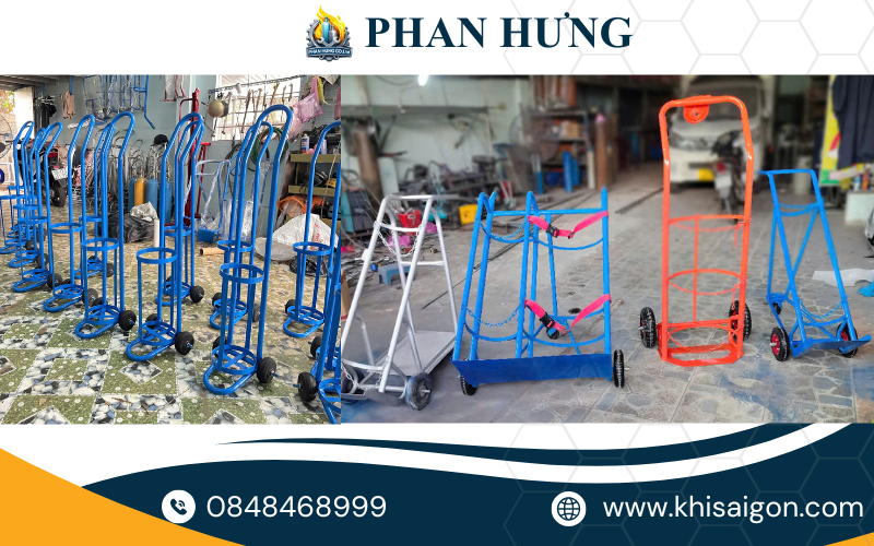 Tổng Hợp Các Mẫu Xe Đẩy Bình Khí Oxy, Argon, Nitơ, CO2, Gió Đá Giá Tốt Nhất (2)