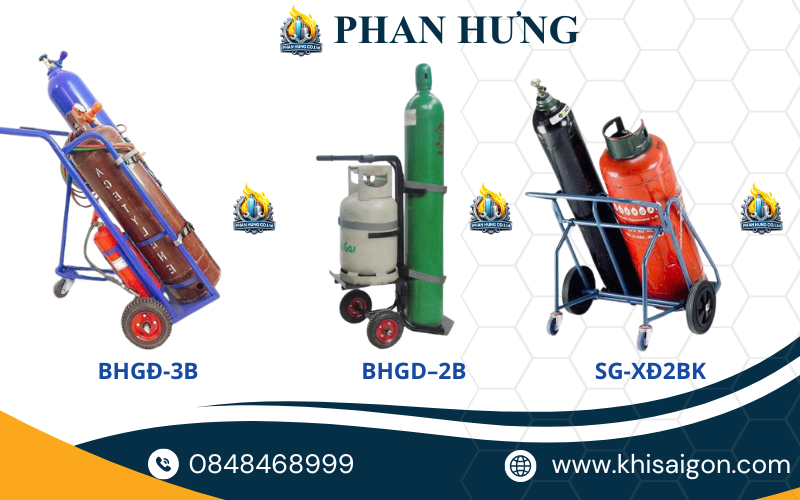Tổng Hợp Các Mẫu Xe Đẩy Bình Khí Oxy, Argon, Nitơ, CO2, Gió Đá Giá Tốt Nhất (4)
