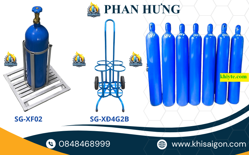 Tổng Hợp Các Mẫu Xe Đẩy Bình Khí Oxy, Argon, Nitơ, CO2, Gió Đá Giá Tốt Nhất (6)