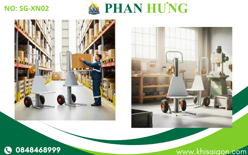 Xe Nâng Có Lắp Tời Tay Tải Trọng 150kg (2)