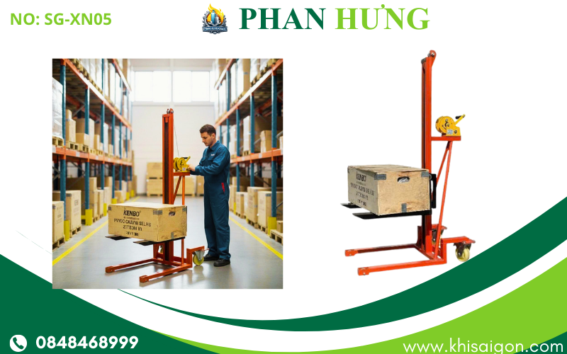 Xe Nâng Có Lắp Tời Tay Tải Trọng 150kg (7)