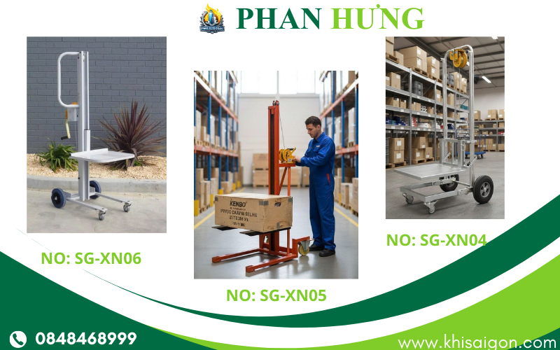 Xe Nâng Có Lắp Tời Tay Tải Trọng 150kg (9)
