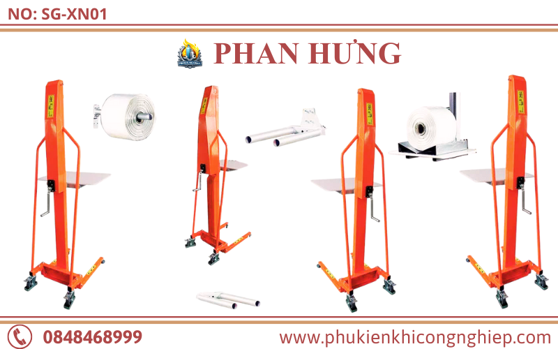 Xe Đẩy Nâng Hàng Nhỏ Gọn Tời Tay 100kg-300kg (4)