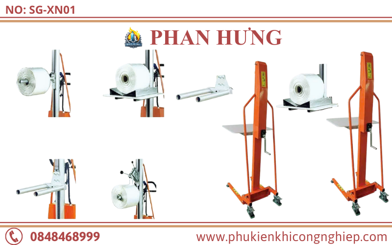 Xe Đẩy Nâng Hàng Nhỏ Gọn Tời Tay 100kg-300kg (5)